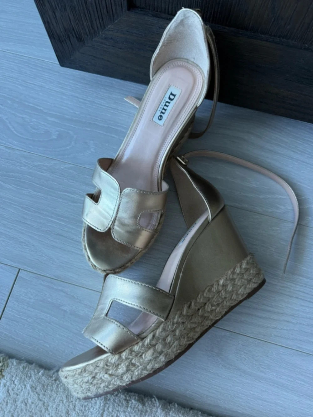 Dune London Gol wedge Espadrille Sandals